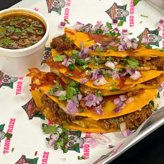 3 Quesabirria Tacos w/ Consome